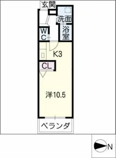 ドミール豊が丘【4階】の間取り