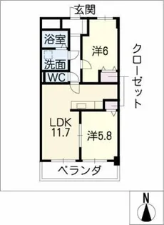 POLARIS【1階】の間取り