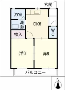 フォーレント大府【1階】の間取り