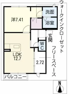 ルミエール シャトー【1階】の間取り