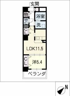 CONFIDENCE日比野【3階】の間取り