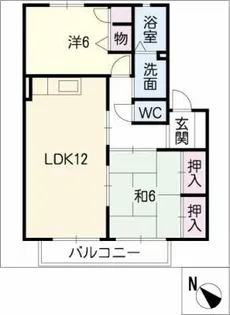 アメニティーソレイユ【2階】の間取り
