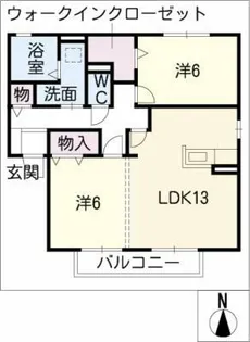 エントピア B棟【2階】の間取り