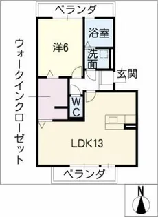 シャルマン カーサ【1階】の間取り
