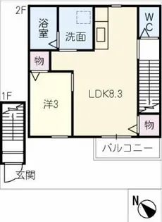 ノホ【2階】の間取り