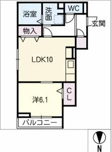サザンクロススクエア【3階】の間取り