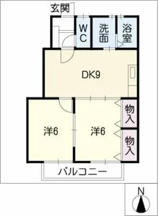 コートハウスⅡ【1階】の間取り