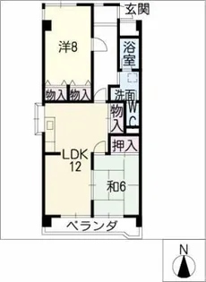 シャトースサキⅠ【4階】の間取り
