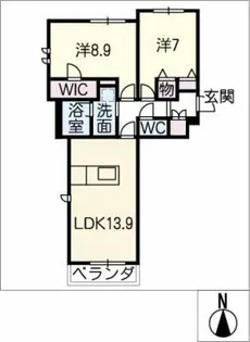 Apartment皐【3階】の間取り