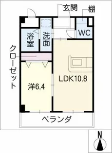 元八事弐風館【2階】の間取り