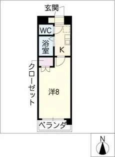 セントラルコート八田【3階】の間取り