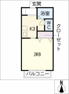 サン・friends舟津【1階】の間取り