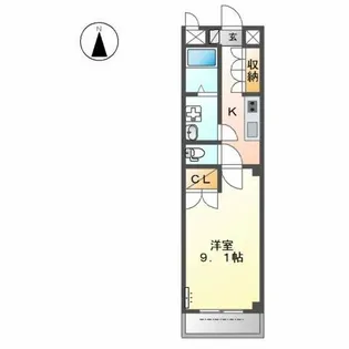 アーバンステージ柚木【1階】の間取り