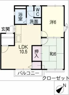 ハイホーム新宮【1階】の間取り