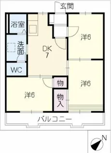 セフィラ東脇【1階】の間取り