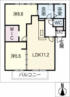 フレグランス新栄 E棟【2階】の間取り