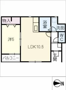 リーブルファイン成岩東町【1階】の間取り