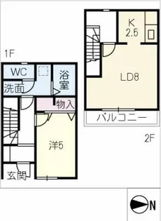リーブルファイン成岩東町【1階】の間取り