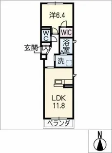 フロイデ桜山【3階】の間取り