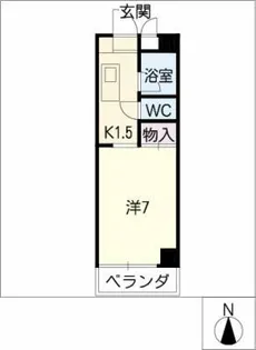 サニーサイド2【5階】の間取り