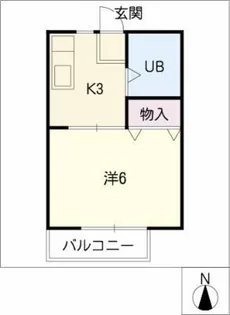 サンシティ鶴舞【1階】の間取り