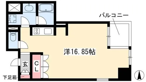 グラン・アベニュー 栄【528号室】の間取り