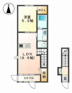 ラ・ルチア【2階】の間取り