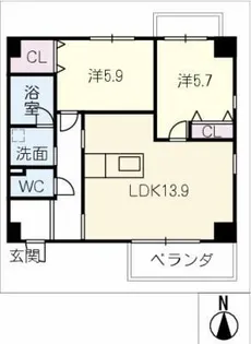 アーバン・フォレット【3階】の間取り