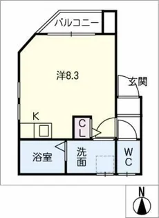 MELDIA大須【2階】の間取り