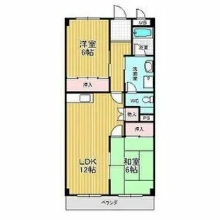 グリーンパーク・OH92B【1階】の間取り