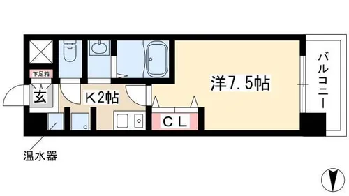 グランカーサ千代田【0503号室】の間取り