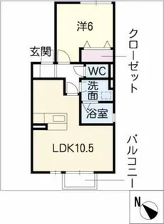 ウィルリカーモ【1階】の間取り