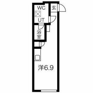 Pre cher 浄心(プリシェールじょうしん)【101号室】の間取り