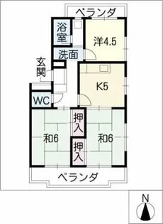 サンシティ小池【3階】の間取り