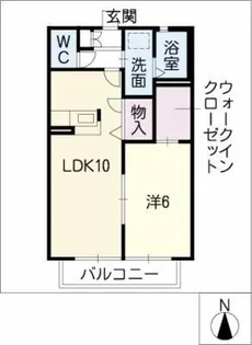 パレスT前田西Ⅲ【1階】の間取り