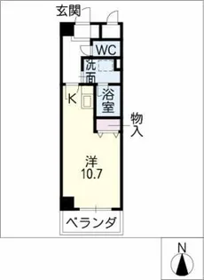 ハイライフマンション【4階】の間取り