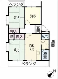 パラシオン平成【3階】の間取り