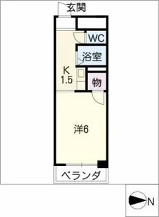 レスポアール鶴舞【4階】の間取り