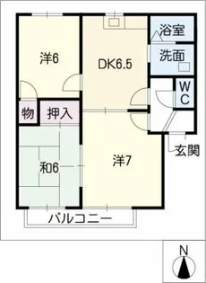 コーポ金井戸【1階】の間取り