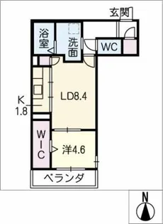 North Villa芳野【3階】の間取り