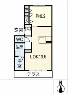 Gloria徳川町N【1階】の間取り