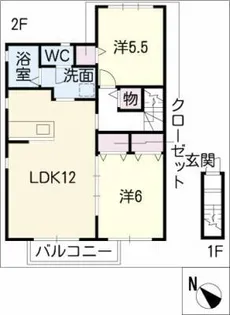 エトワール岩崎【2階】の間取り
