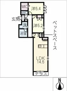 HEBEL MAISON 徳川園【1階】の間取り