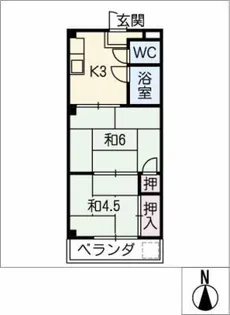 サンセット77【1階】の間取り