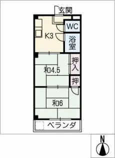 サンセット77【2階】の間取り