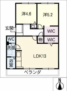 大野コーポ【3階】の間取り