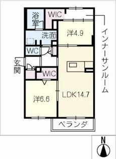 プレミアス【1階】の間取り
