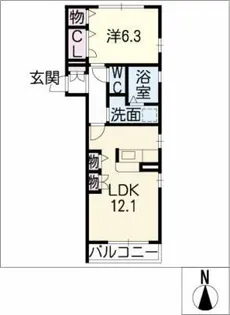 リコベルク【1階】の間取り