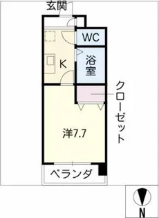 ユーステージ栄【5階】の間取り