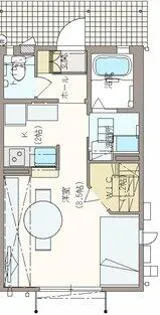 リヴェール三合【203号室】の間取り